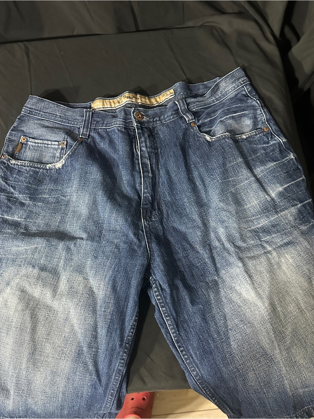 Classic Men's Blue Washed Denim Jean shorts-Pepe jeans-size 40-#627